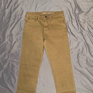 Arizona Straight Leg Khaki Jeans Size 30x32 Tan Casual Denim Pants